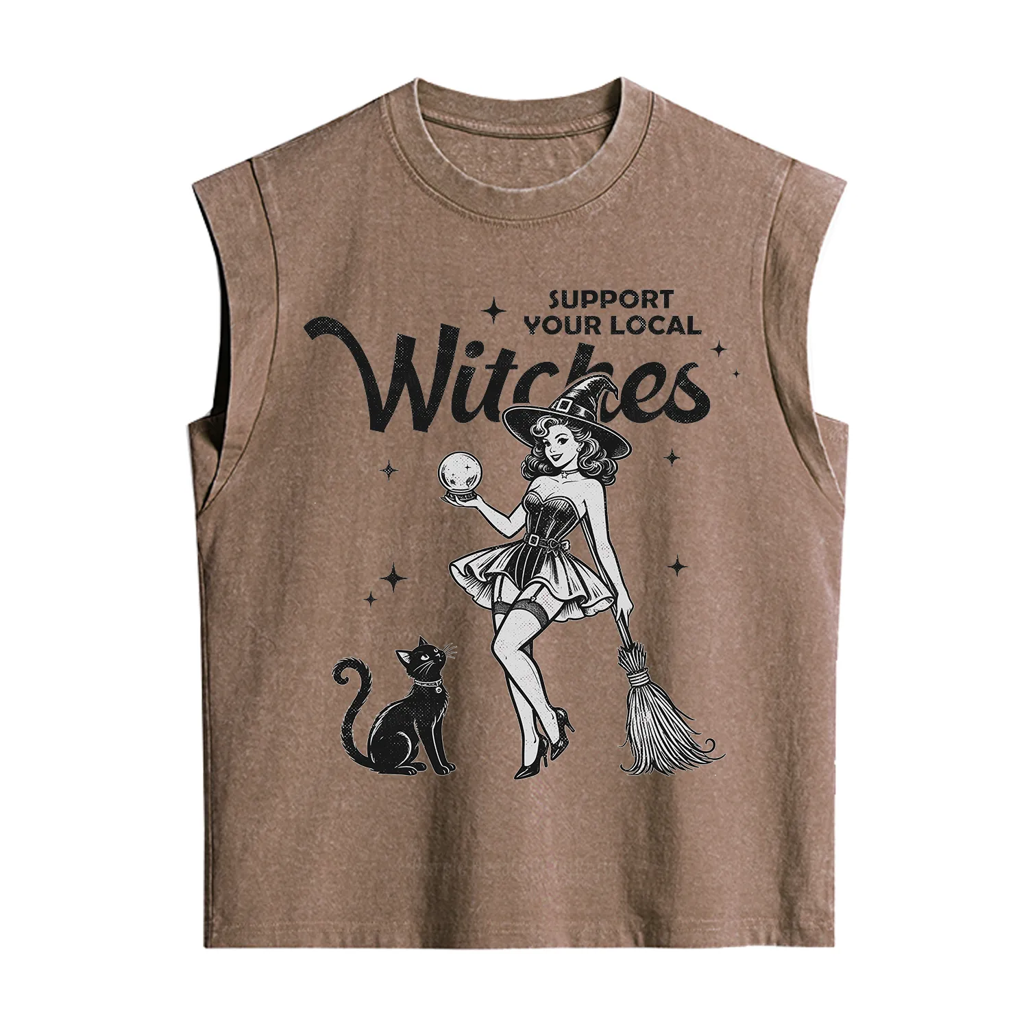 Purplehecate Support Your Local Witches Vintage Washed Tank