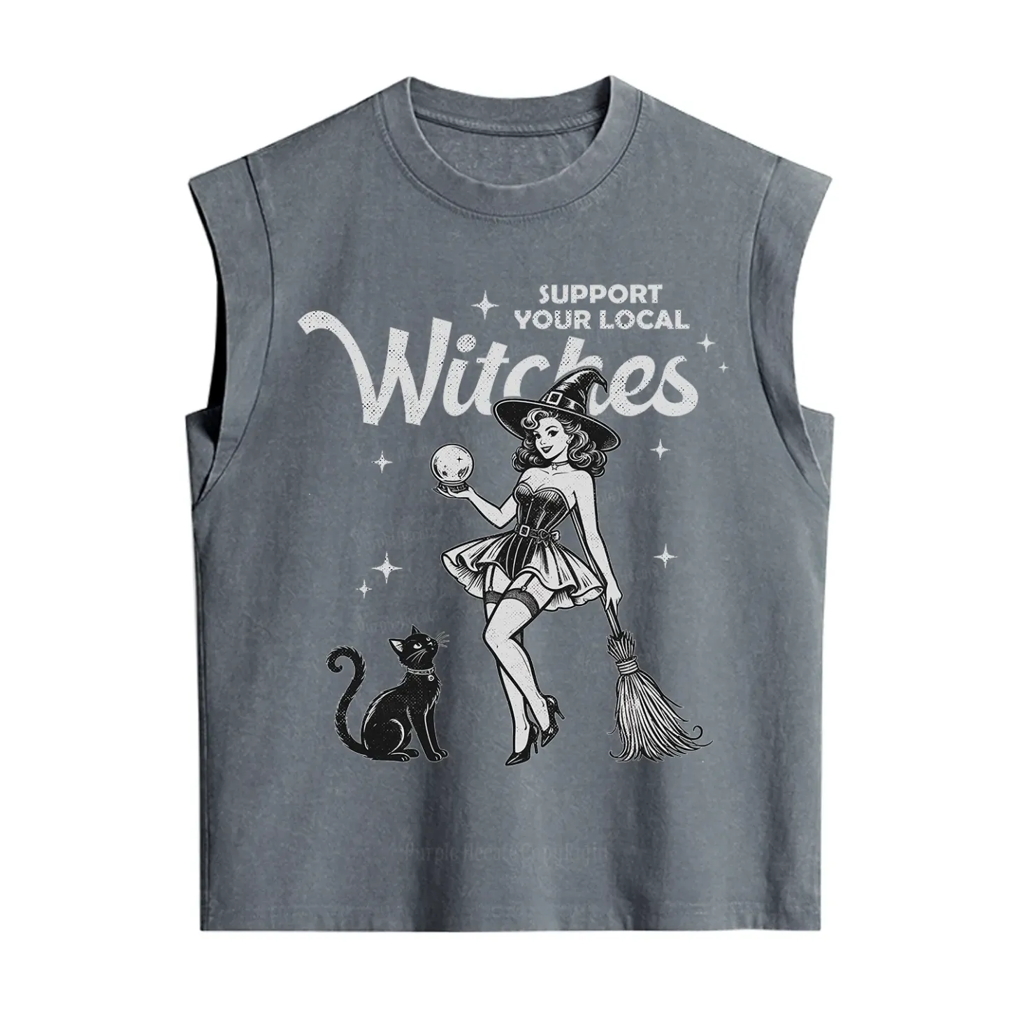 Purplehecate Support Your Local Witches Vintage Washed Tank