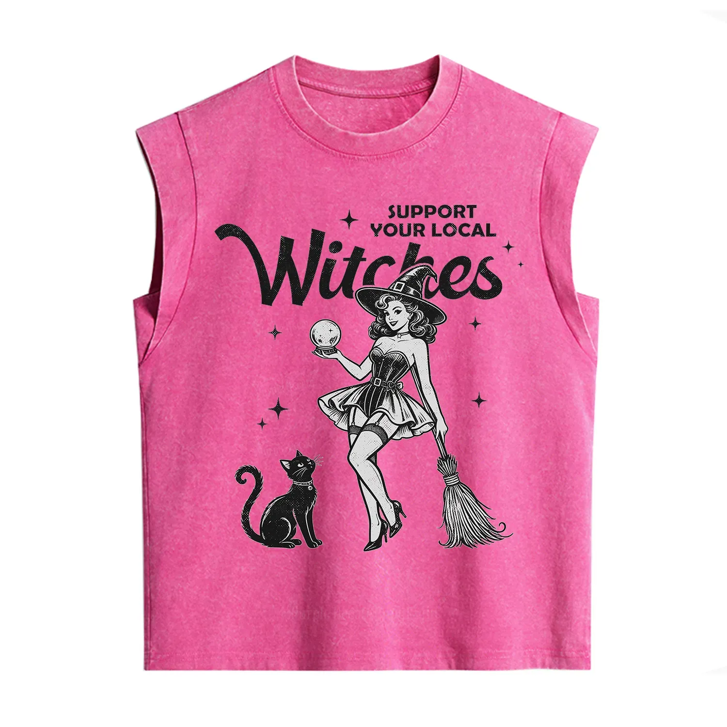 Purplehecate Support Your Local Witches Vintage Washed Tank