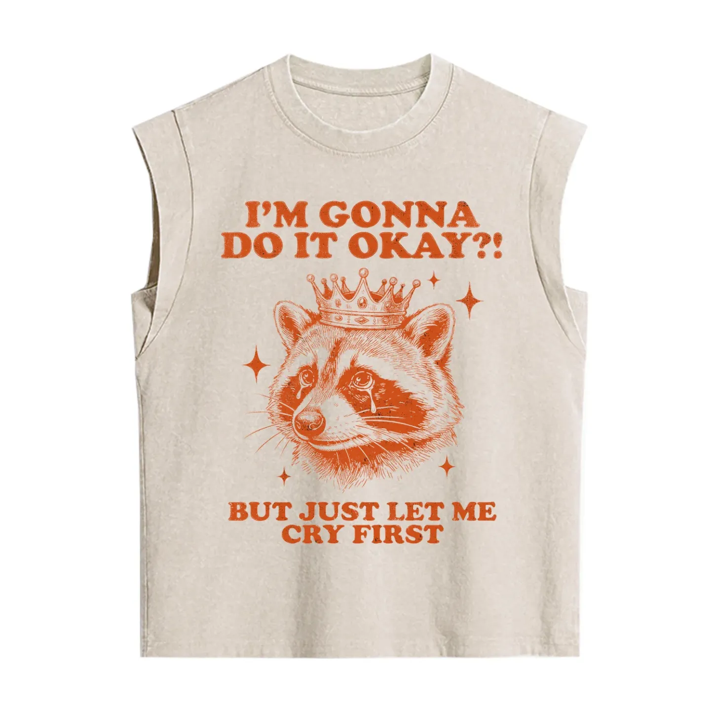Purplehecate I'm Gonna Do It Okay Funny Raccoon Vintage Washed Tank