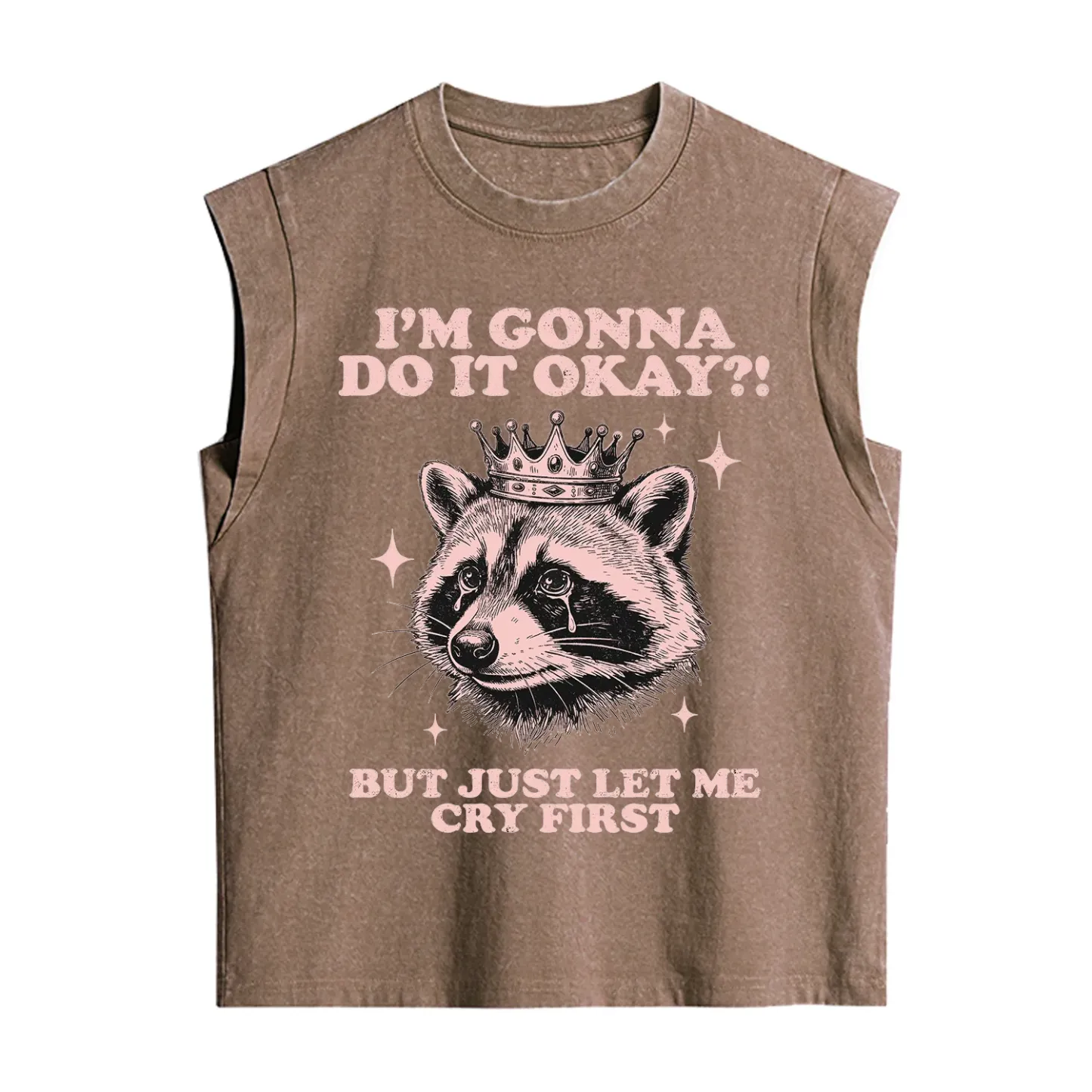 Purplehecate I'm Gonna Do It Okay Funny Raccoon Vintage Washed Tank