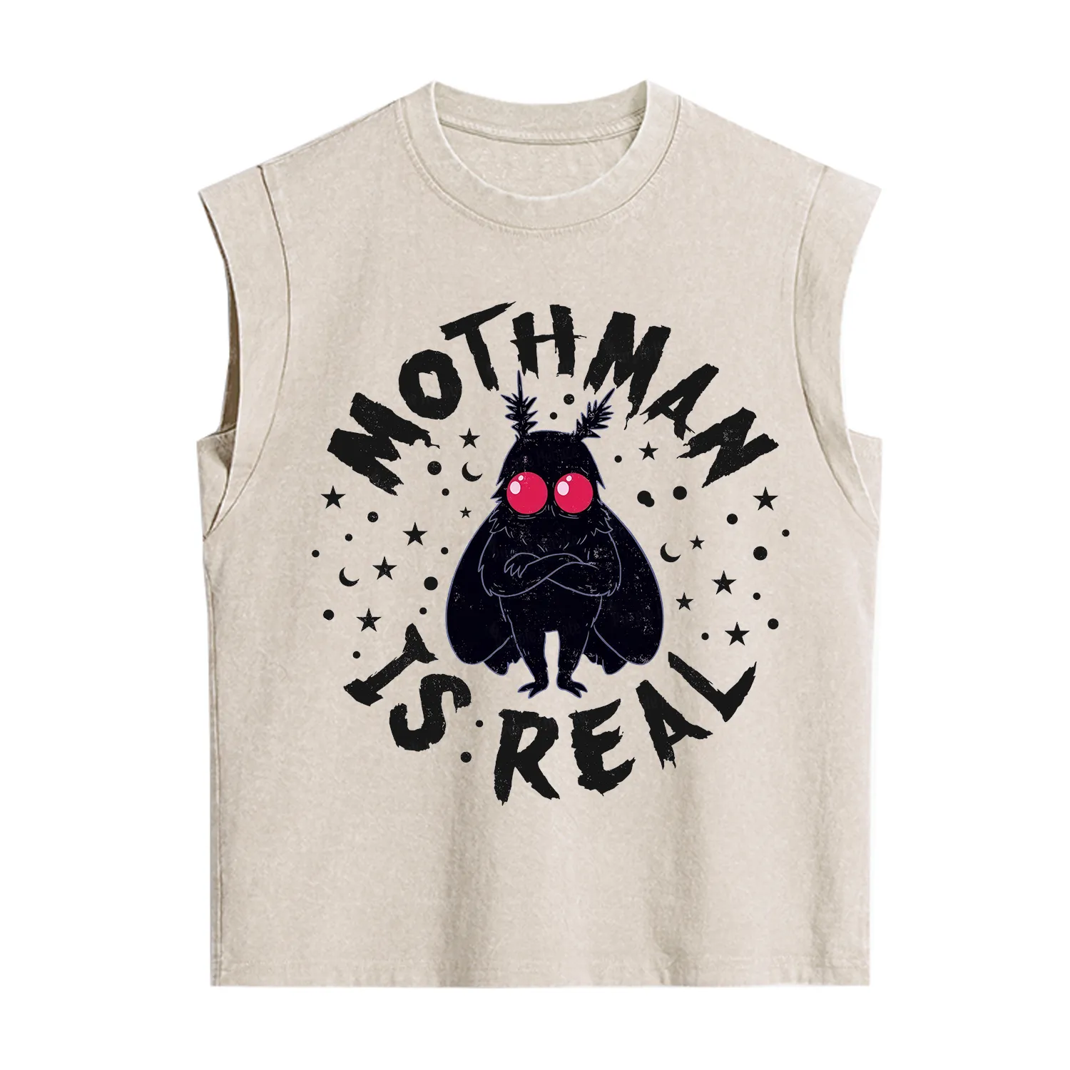 Purplehecate Mothman Is Real Vintage Washed Tank