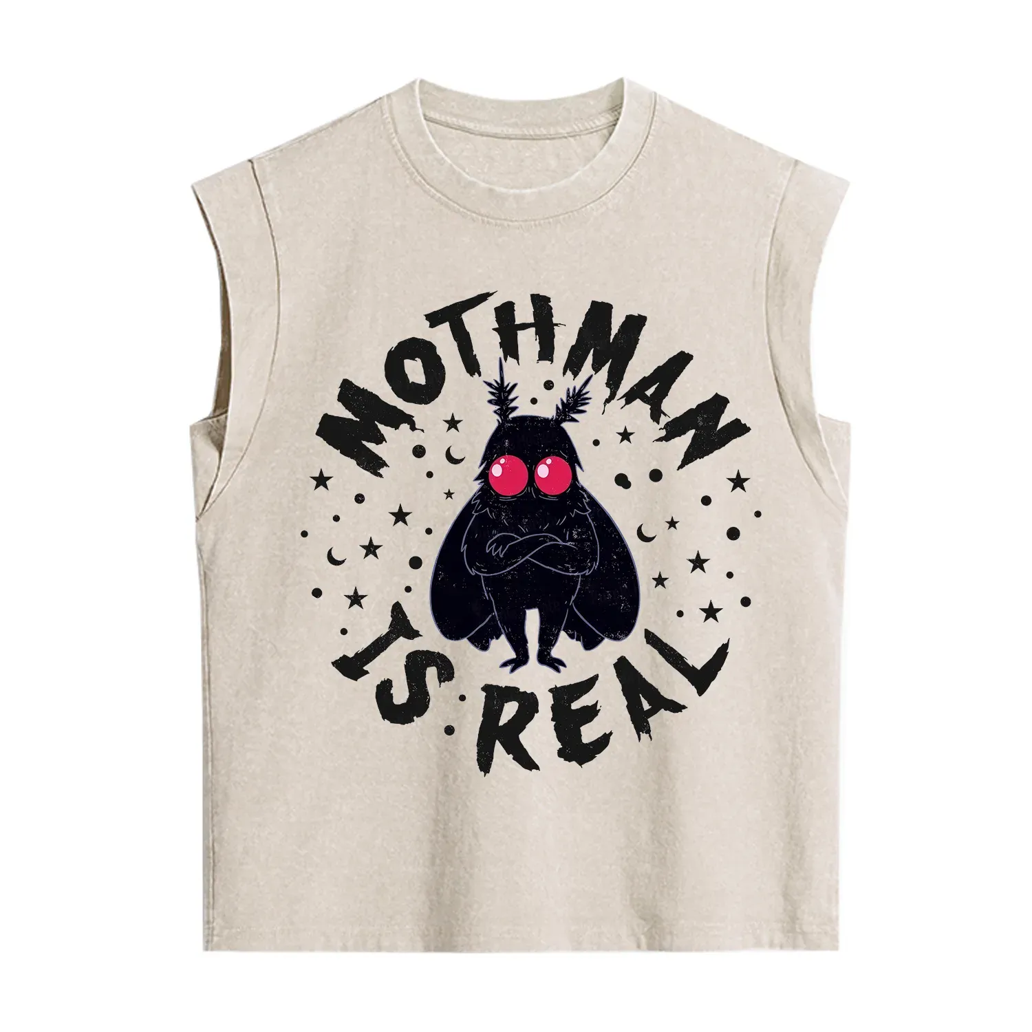 Purplehecate Mothman Is Real Vintage Washed Tank