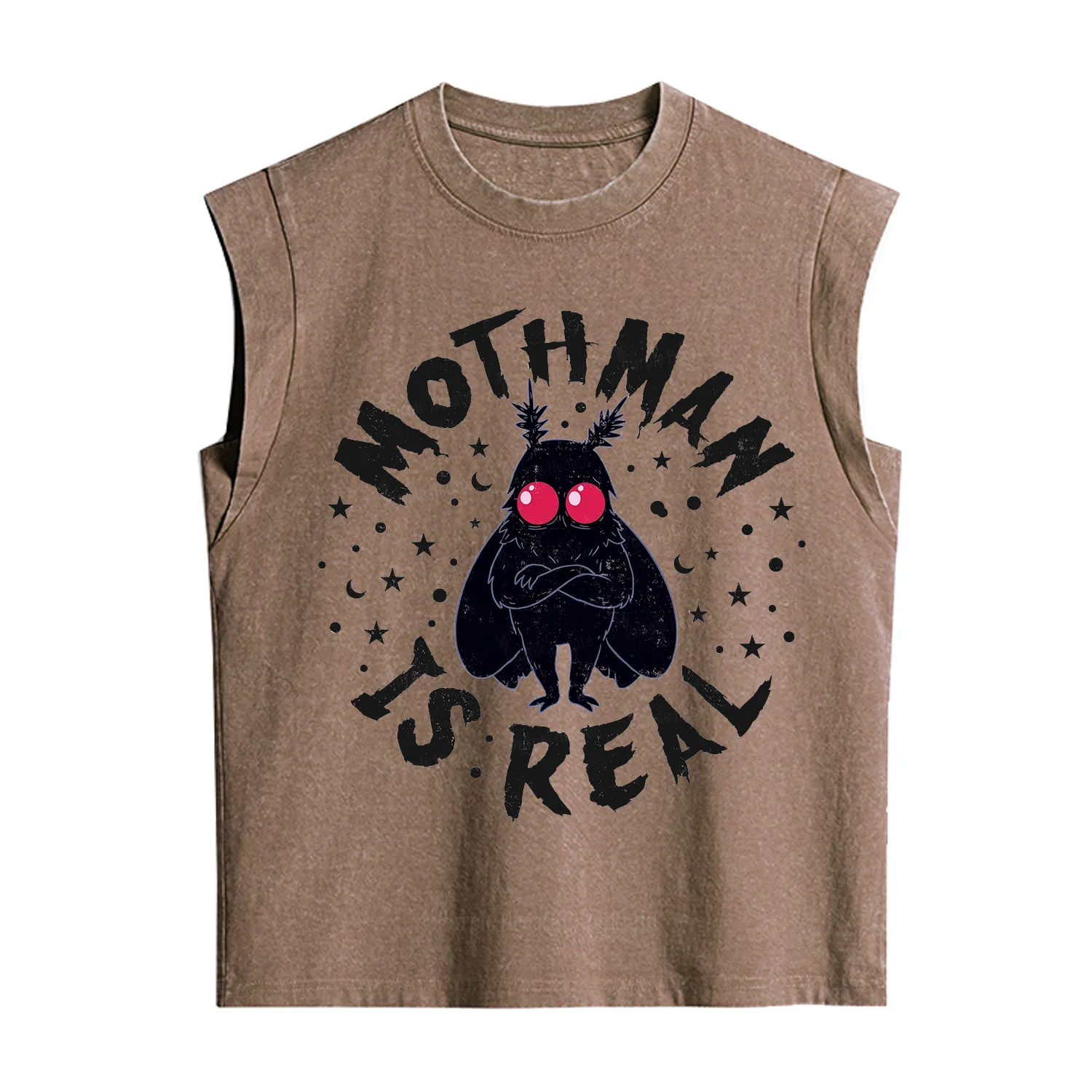 Purplehecate Mothman Is Real Vintage Washed Tank