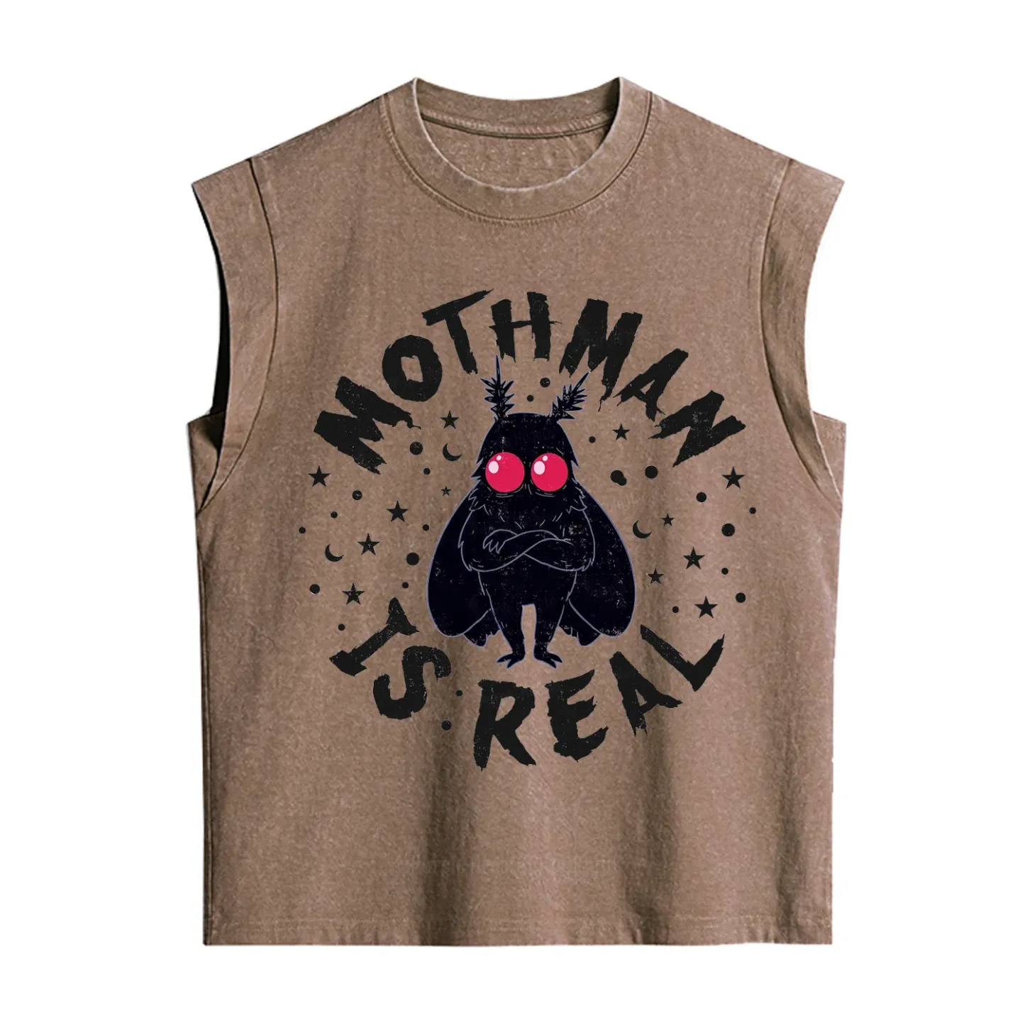 Purplehecate Mothman Is Real Vintage Washed Tank