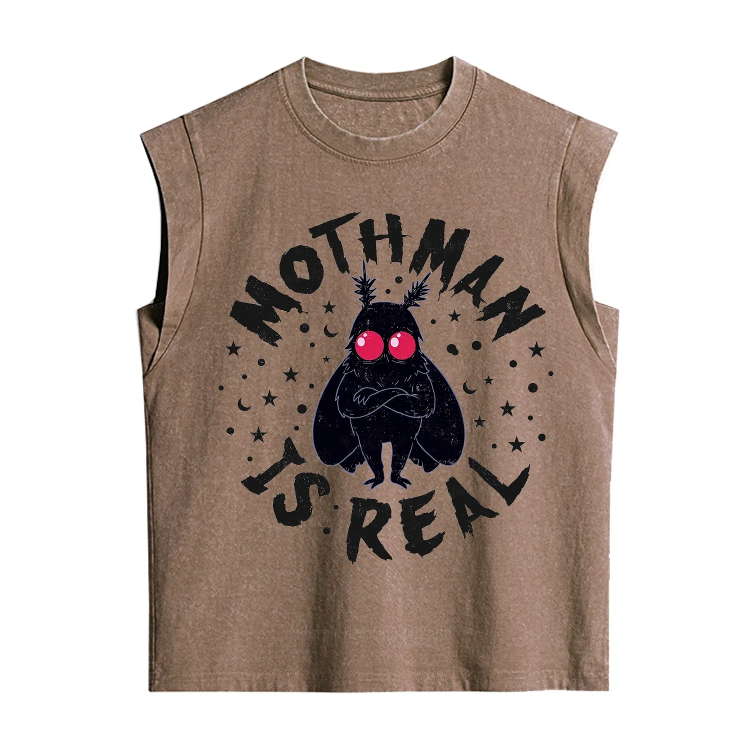 Purplehecate Mothman Is Real Vintage Washed Tank