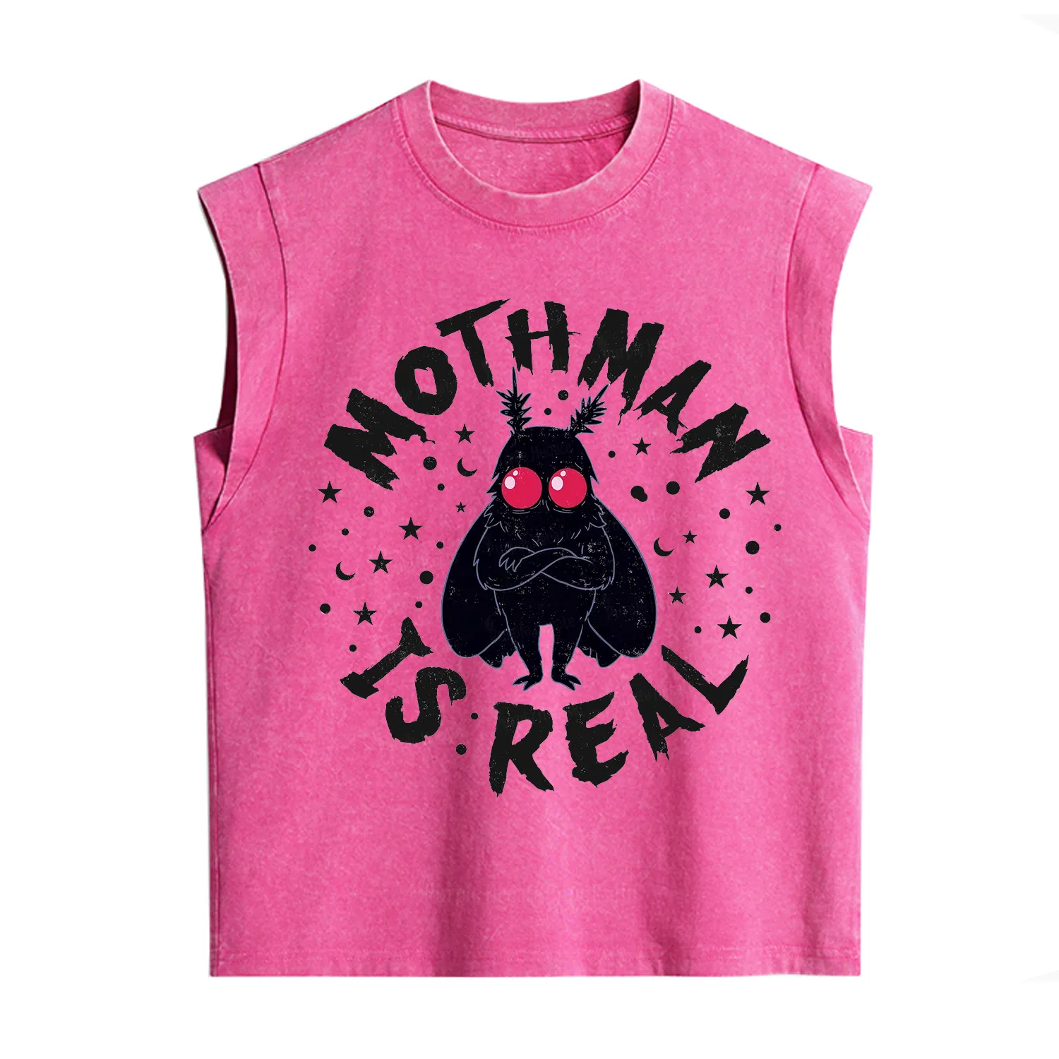 Purplehecate Mothman Is Real Vintage Washed Tank