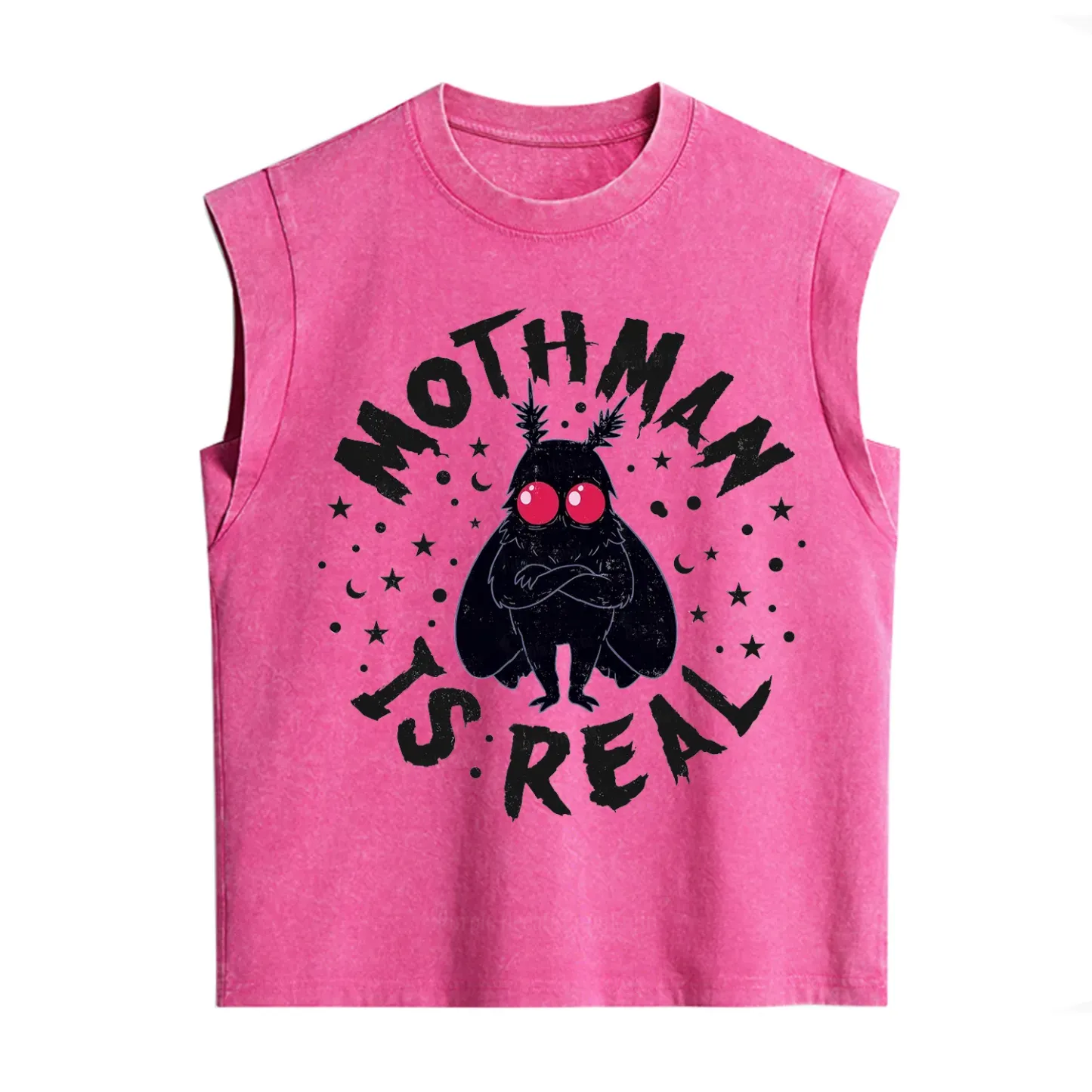 Purplehecate Mothman Is Real Vintage Washed Tank