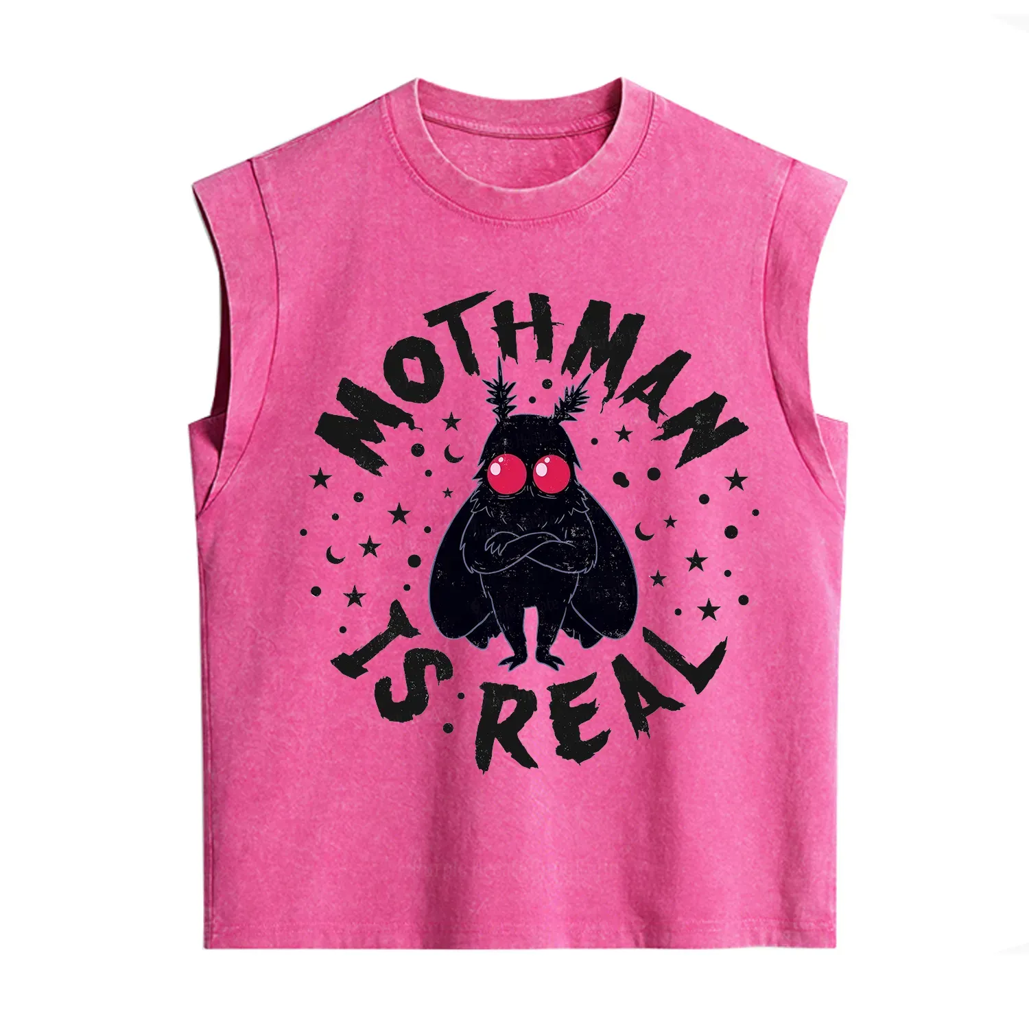 Purplehecate Mothman Is Real Vintage Washed Tank