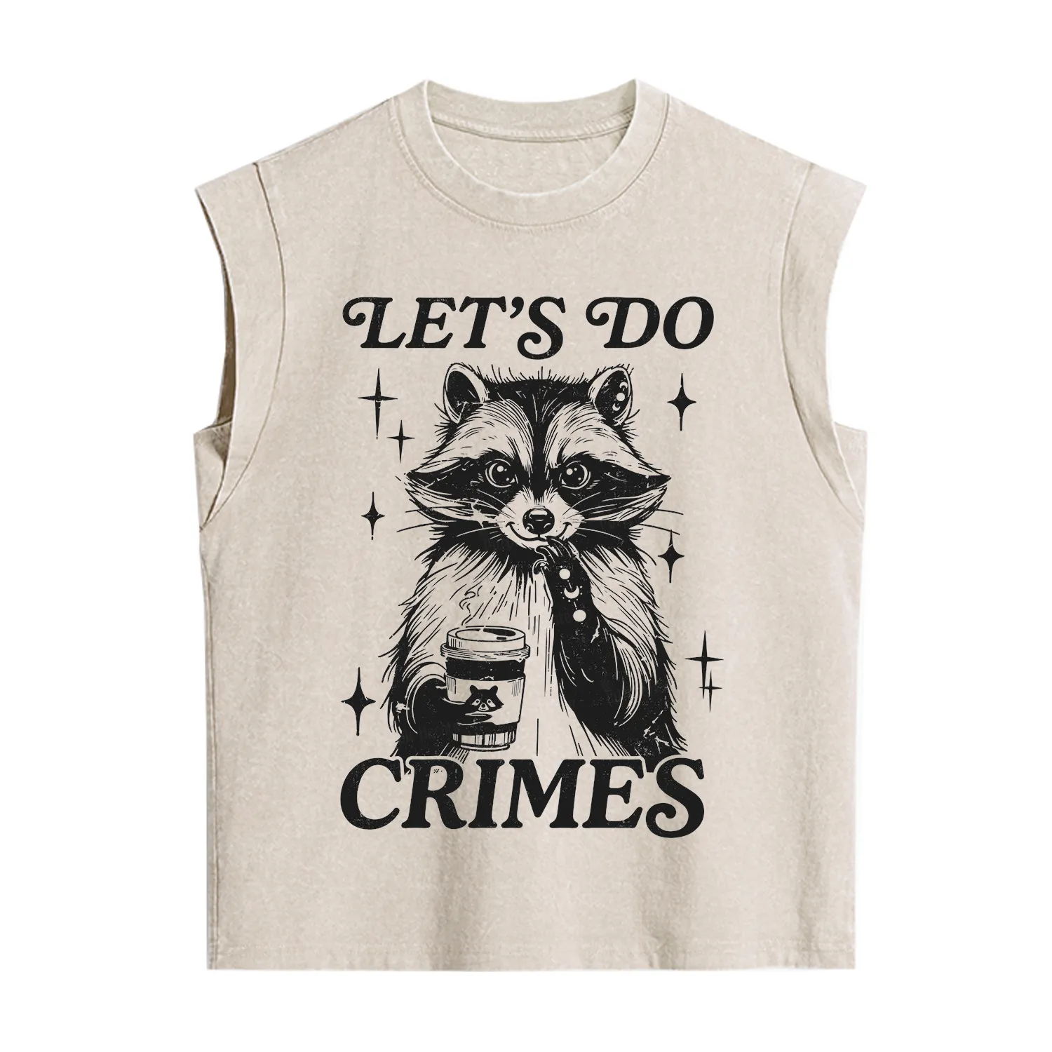 Purplehecate Let's Do Crimes Raccoon Vintage Washed Tank
