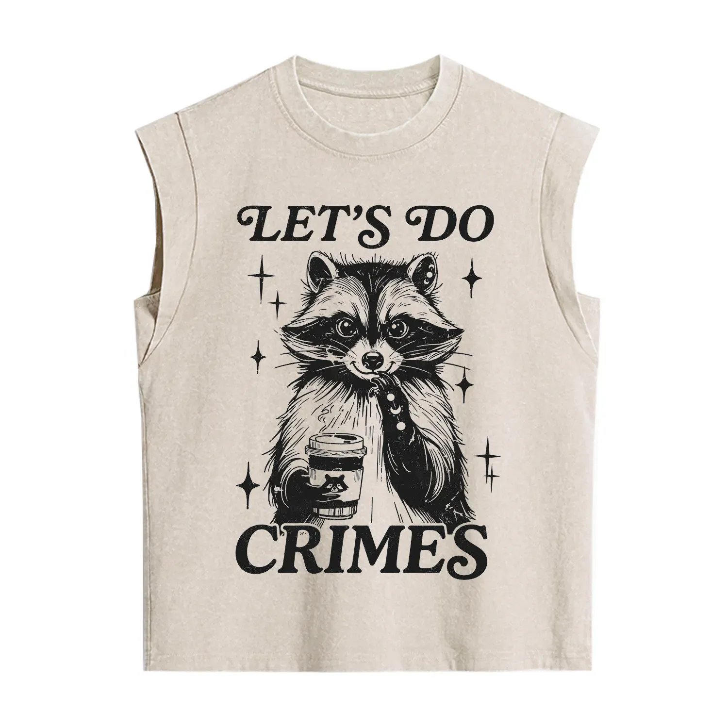Purplehecate Let's Do Crimes Raccoon Vintage Washed Tank
