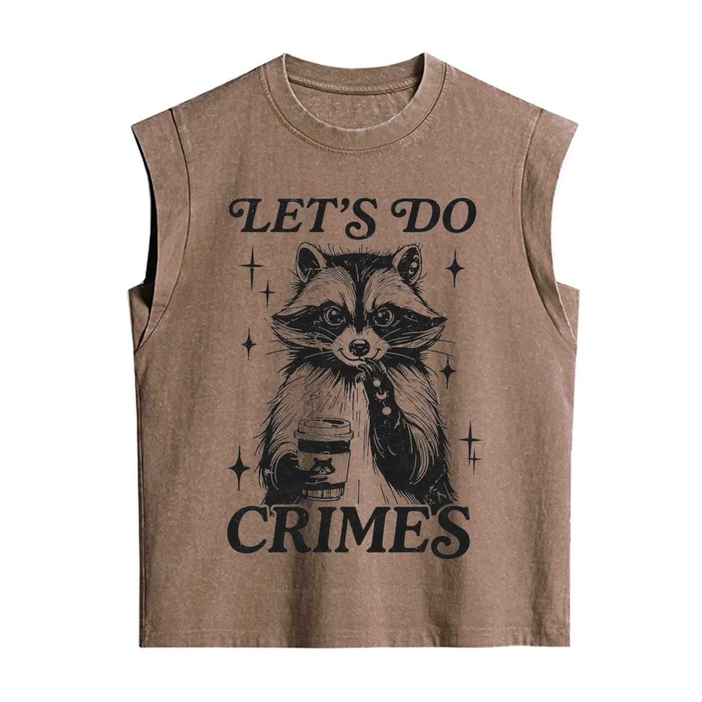 Purplehecate Let's Do Crimes Raccoon Vintage Washed Tank