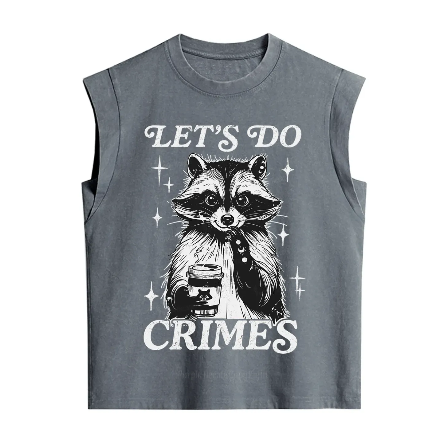 Purplehecate Let's Do Crimes Raccoon Vintage Washed Tank