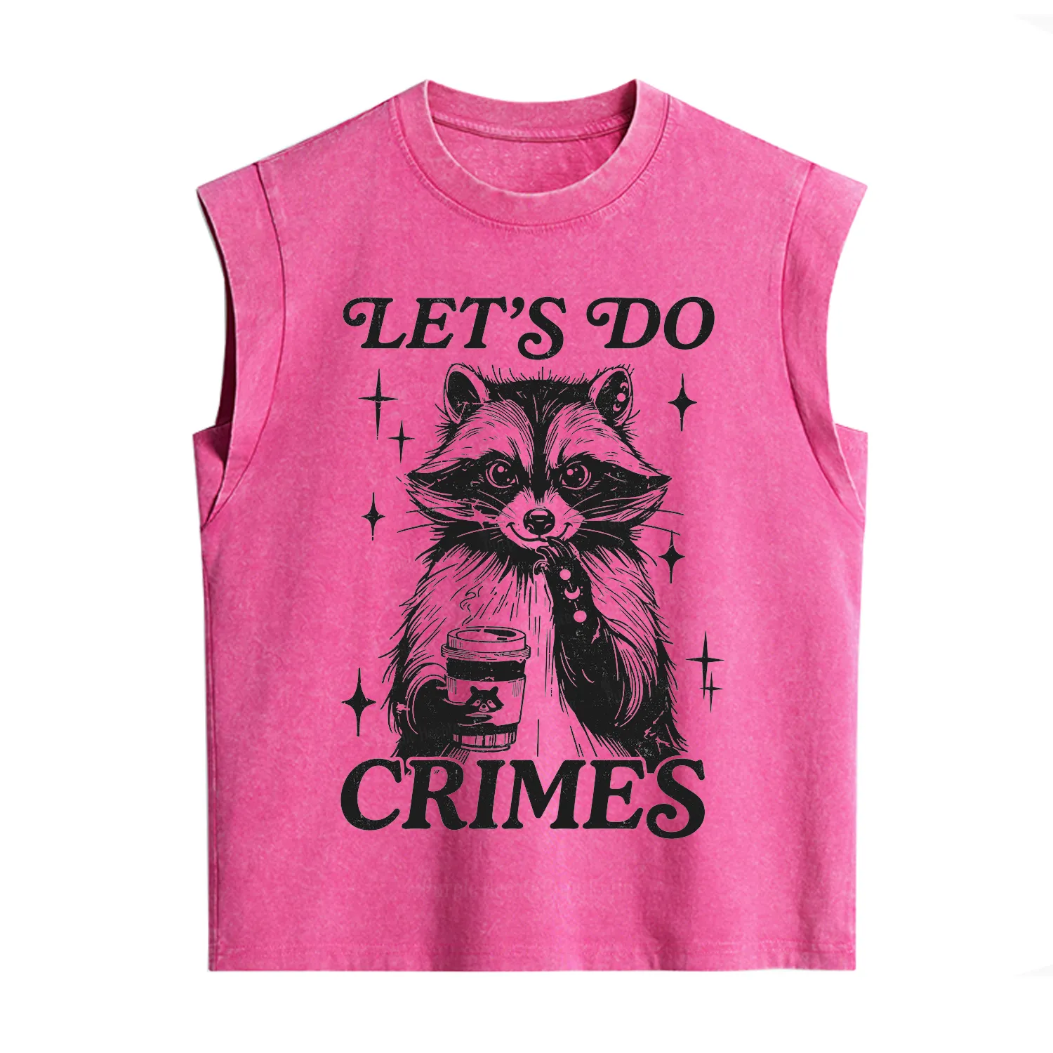 Purplehecate Let's Do Crimes Raccoon Vintage Washed Tank