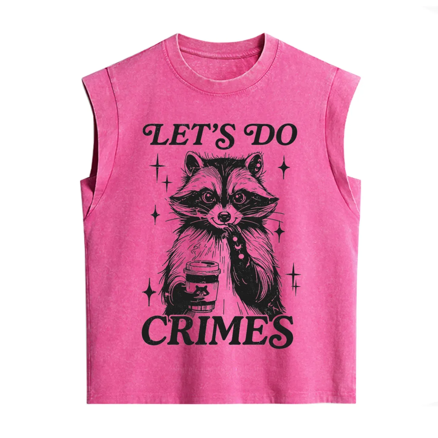 Purplehecate Let's Do Crimes Raccoon Vintage Washed Tank