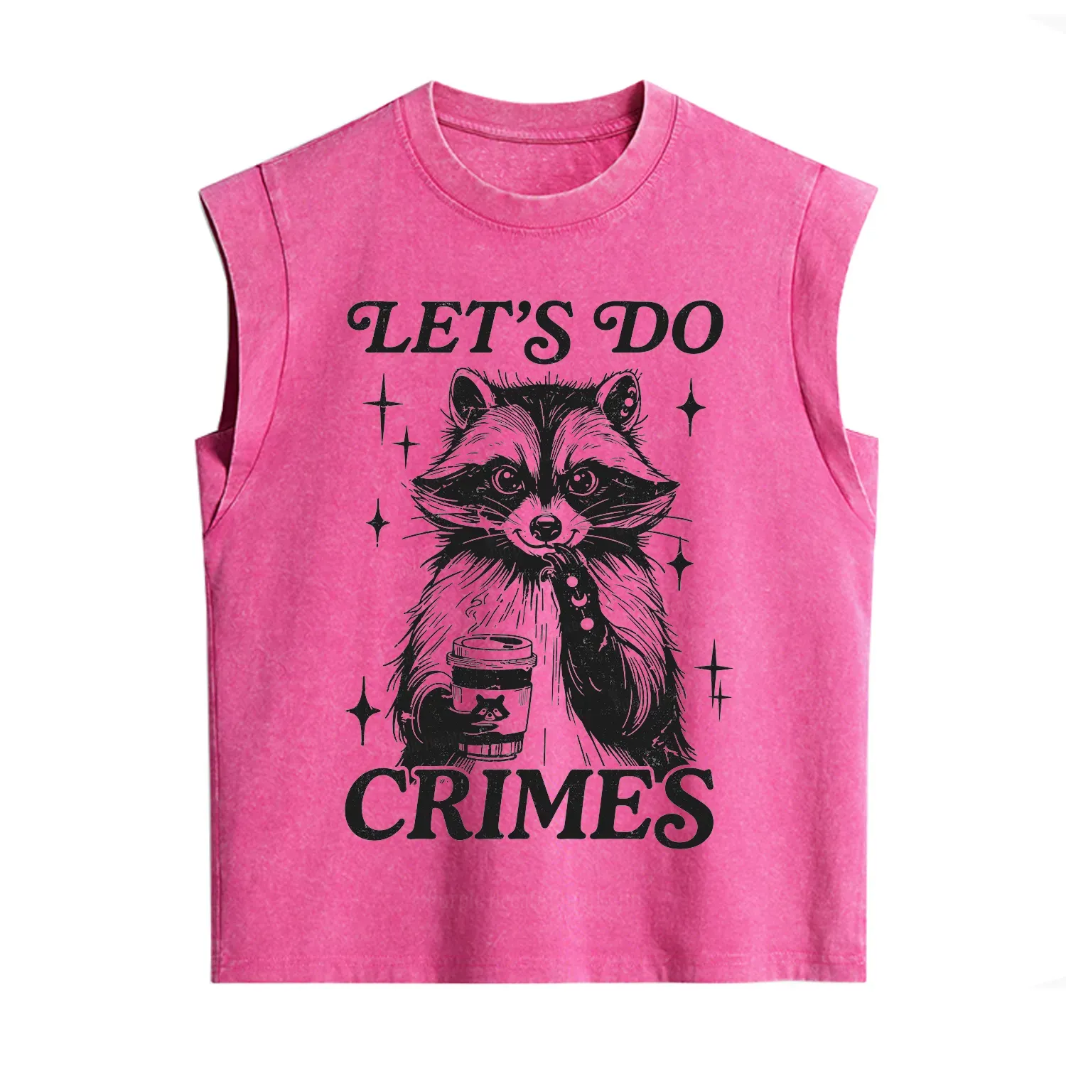 Purplehecate Let's Do Crimes Raccoon Vintage Washed Tank