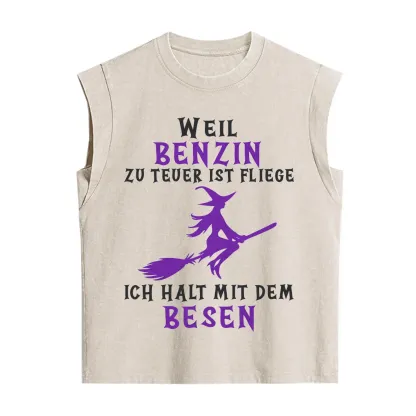 Purplehecate Gas Is Too Expensive I'll Take My Broom Vintage Washed Tank