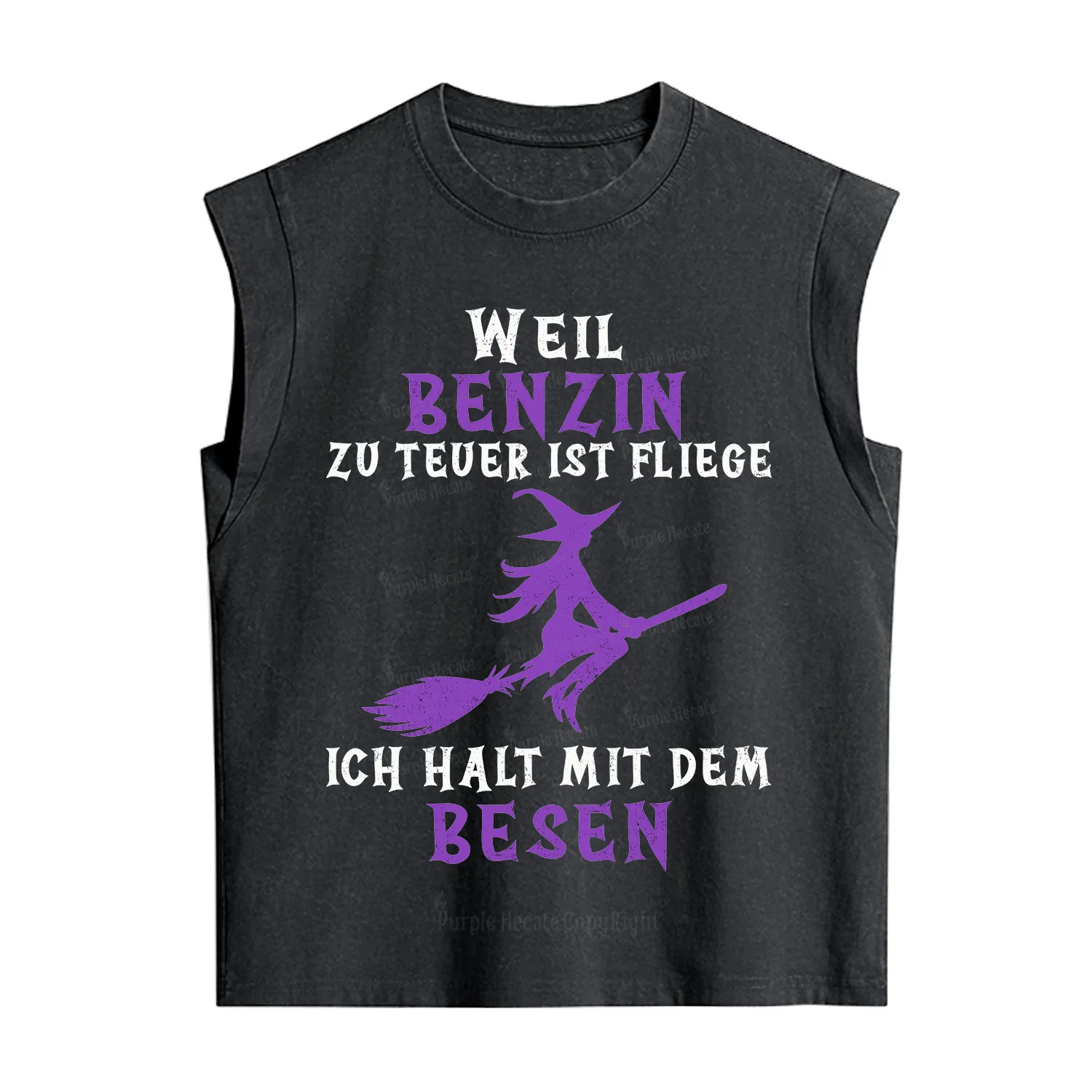 Purplehecate Gas Is Too Expensive I'll Take My Broom Vintage Washed Tank