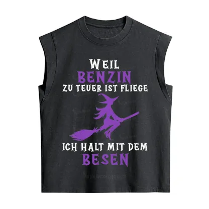 Purplehecate Gas Is Too Expensive I'll Take My Broom Vintage Washed Tank