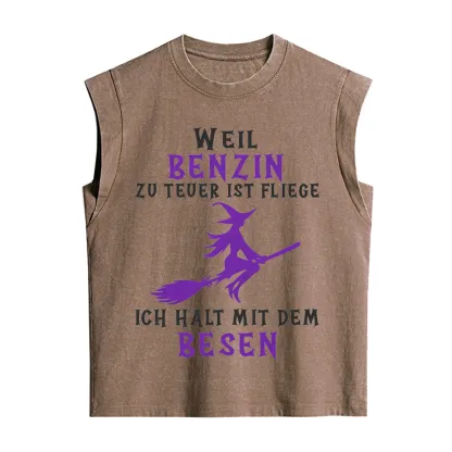 Purplehecate Gas Is Too Expensive I'll Take My Broom Vintage Washed Tank