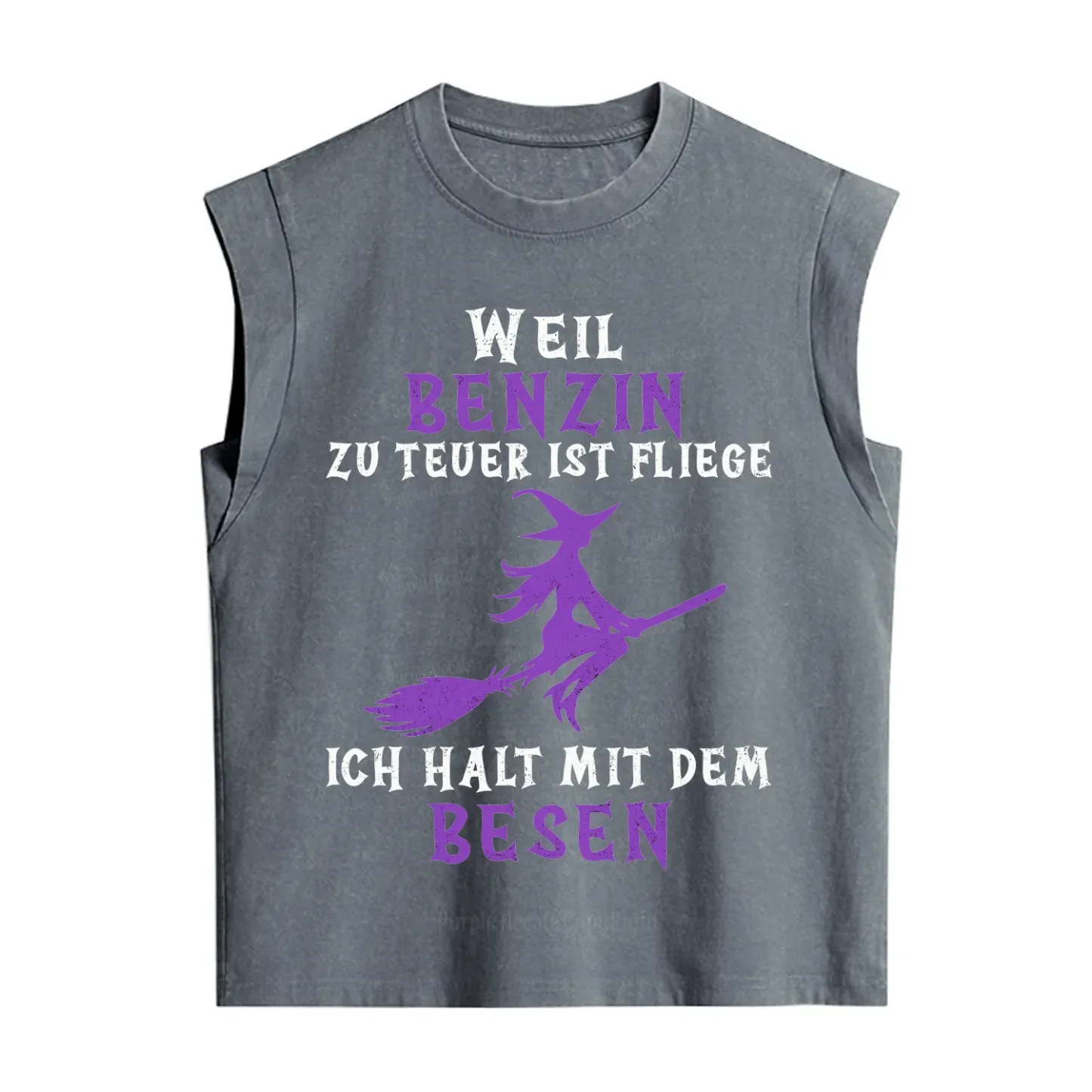 Purplehecate Gas Is Too Expensive I'll Take My Broom Vintage Washed Tank
