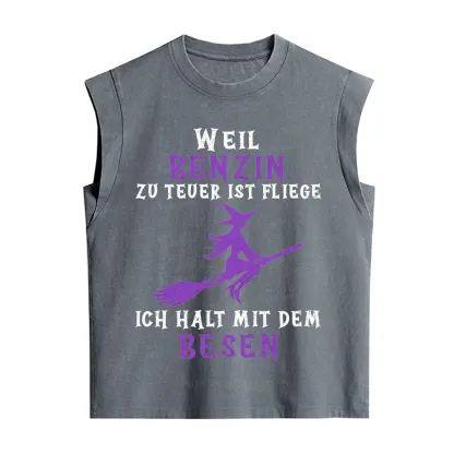 Purplehecate Gas Is Too Expensive I'll Take My Broom Vintage Washed Tank