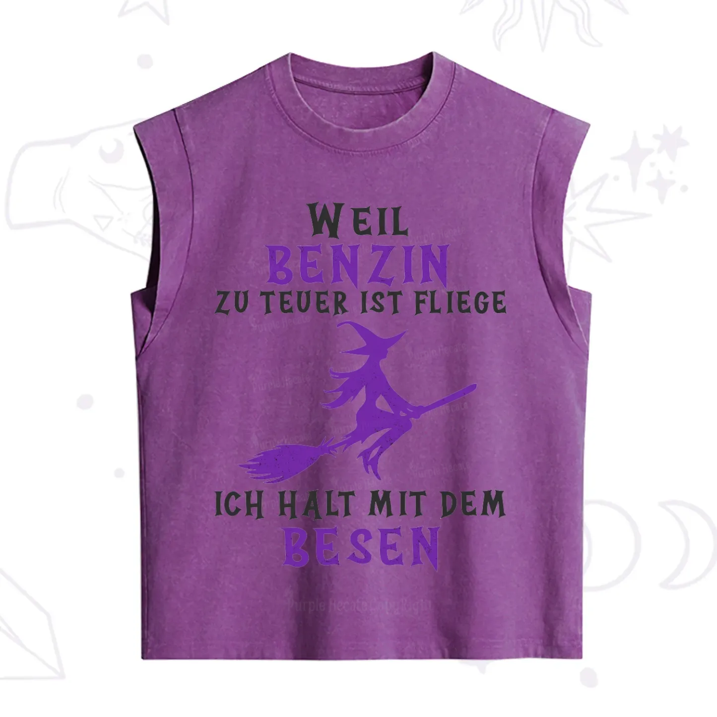 Purplehecate Gas Is Too Expensive I'll Take My Broom Vintage Washed Tank