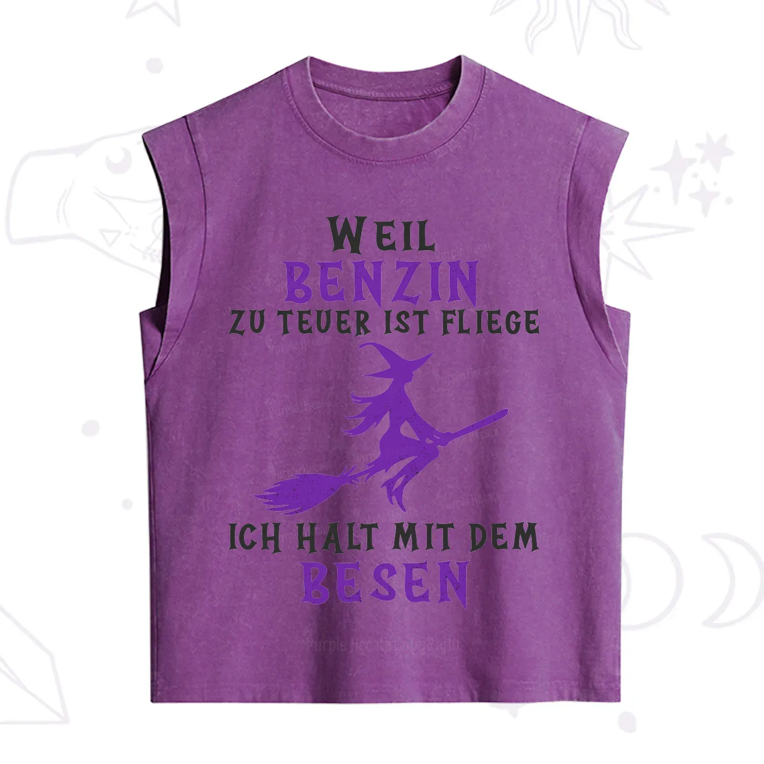 Purplehecate Gas Is Too Expensive I'll Take My Broom Vintage Washed Tank