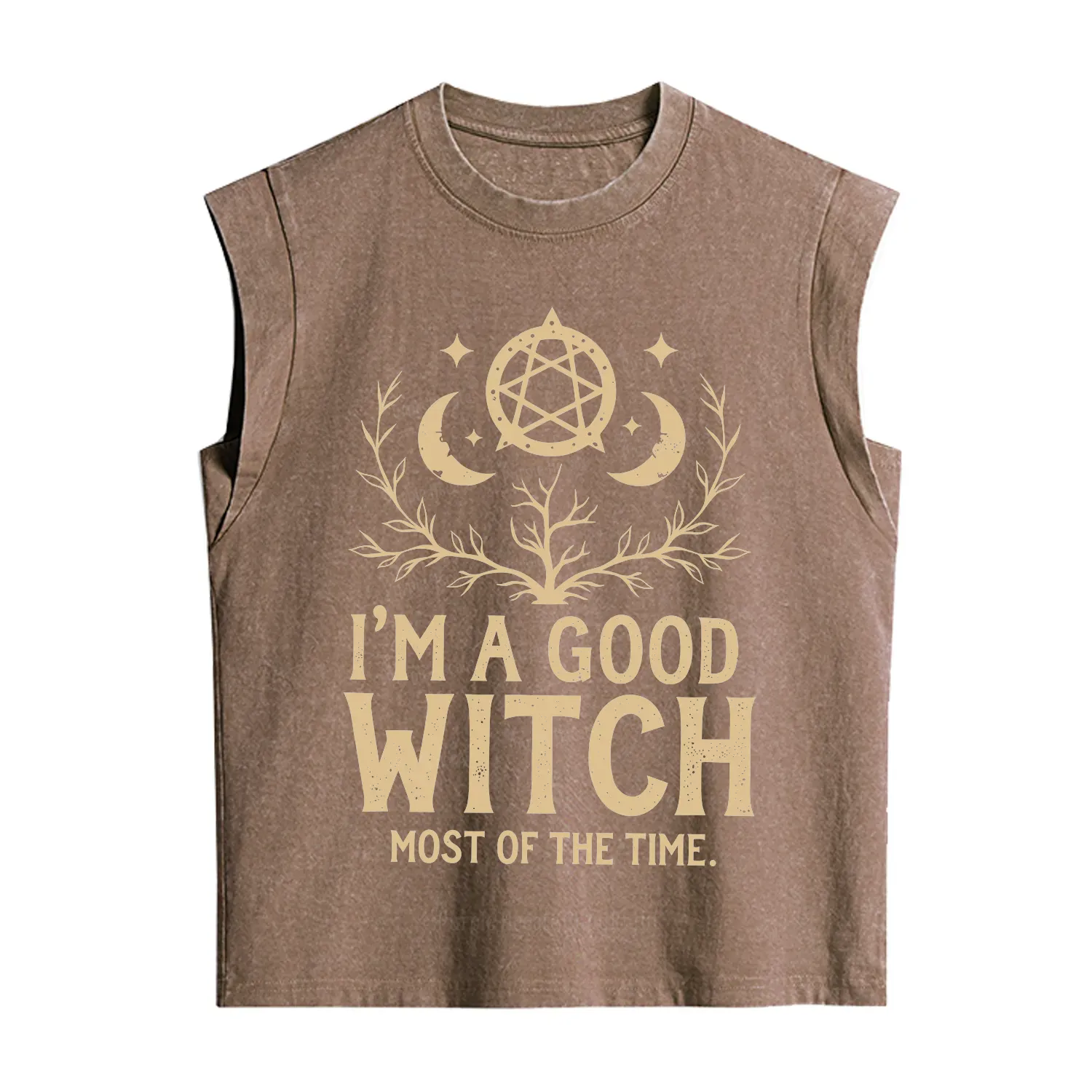 Purplehecate I'm A Good Witch Most Of The Time Vintage Washed Tank
