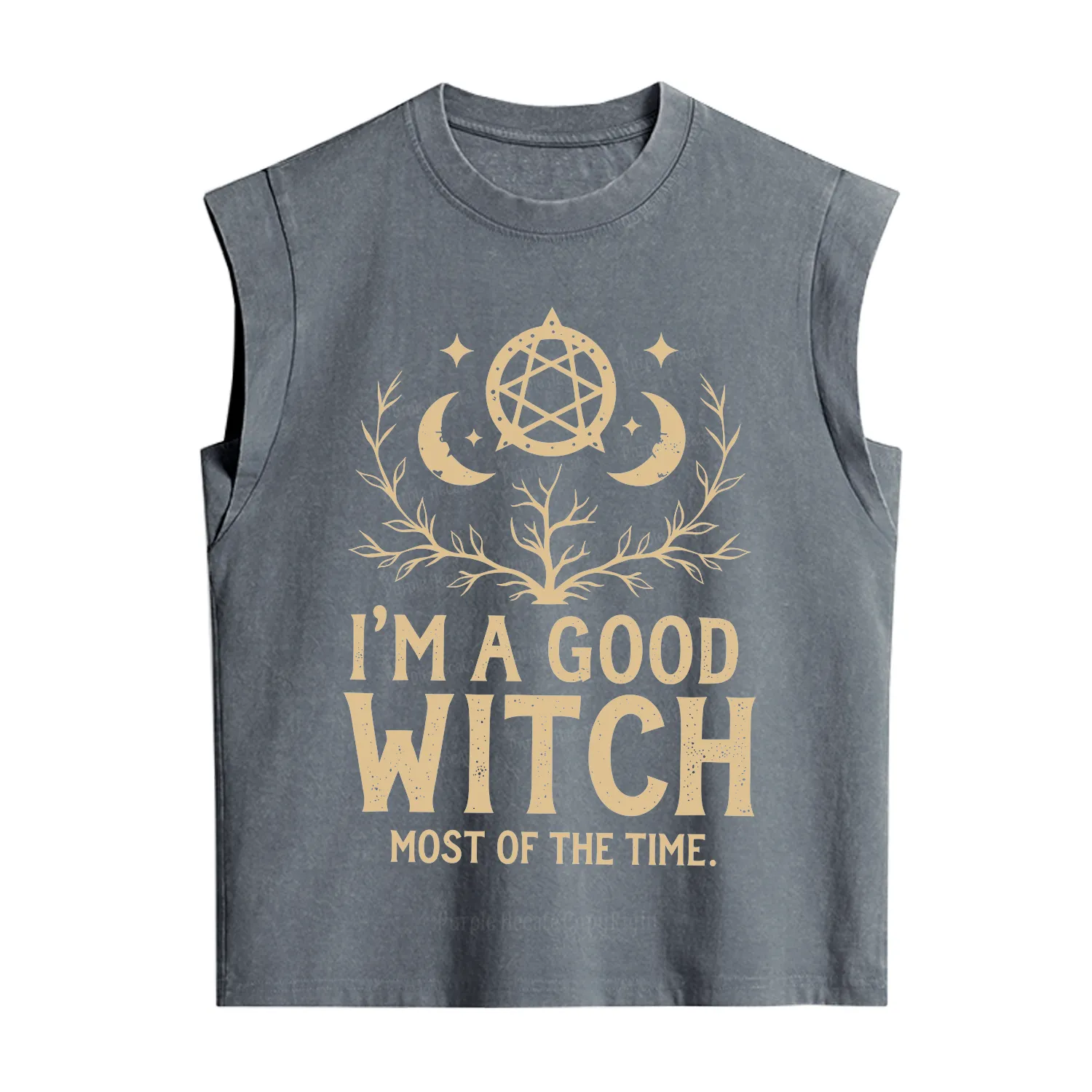 Purplehecate I'm A Good Witch Most Of The Time Vintage Washed Tank