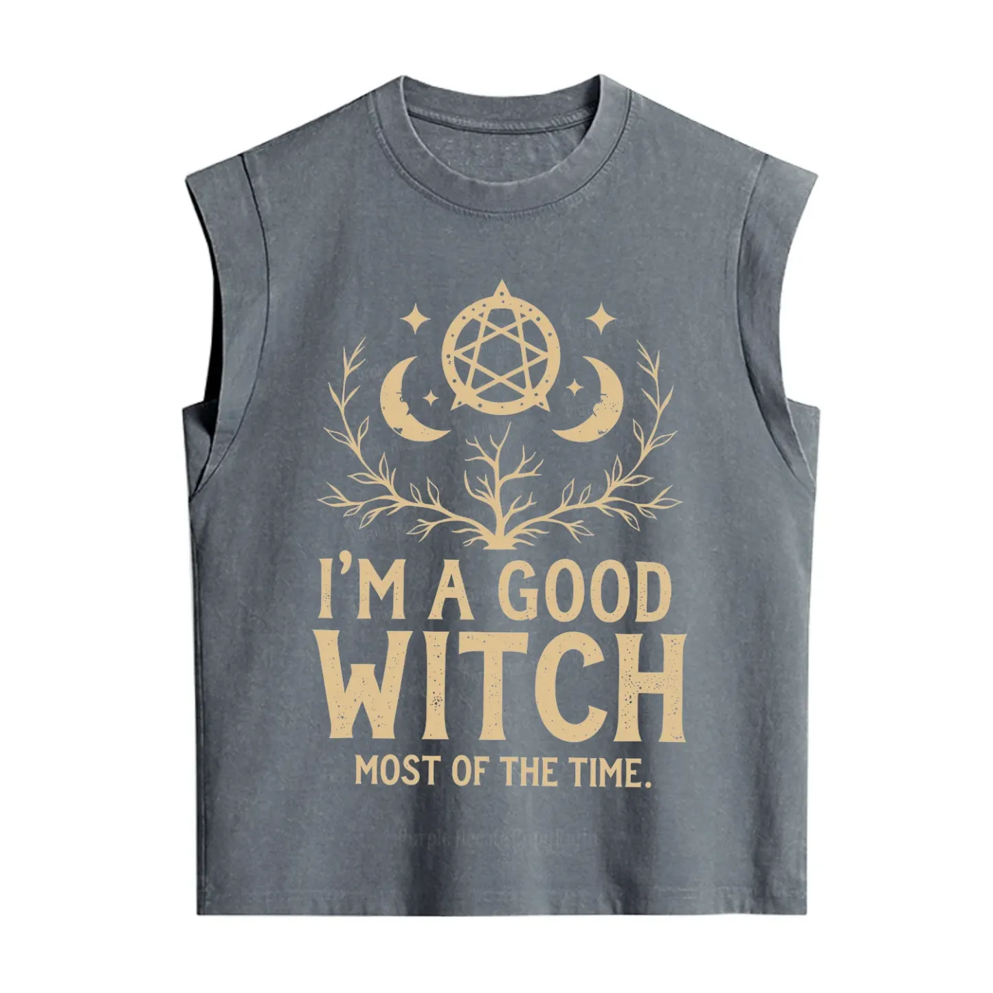 Purplehecate I'm A Good Witch Most Of The Time Vintage Washed Tank