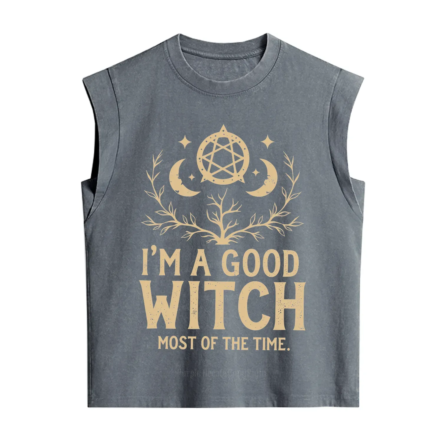 Purplehecate I'm A Good Witch Most Of The Time Vintage Washed Tank