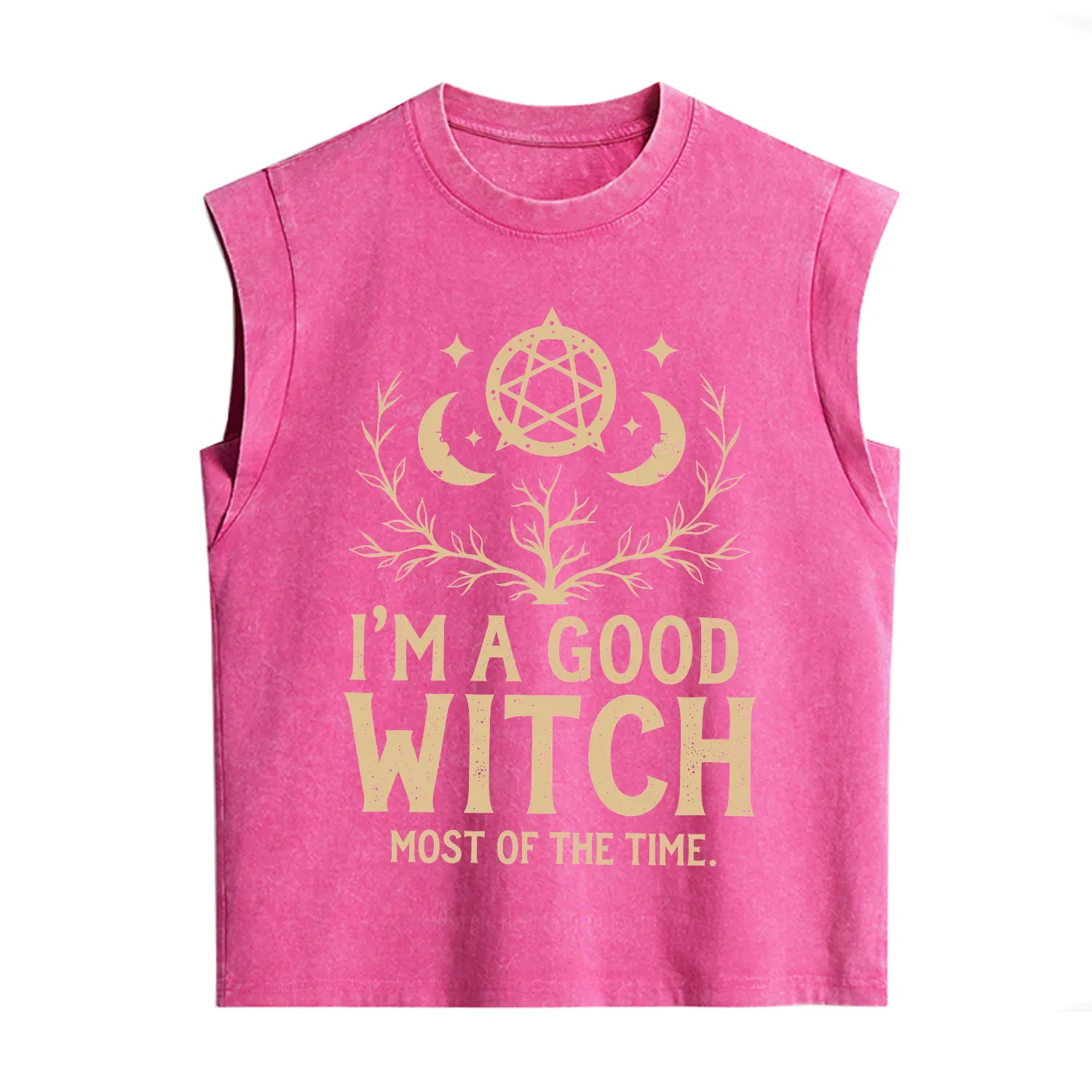 Purplehecate I'm A Good Witch Most Of The Time Vintage Washed Tank