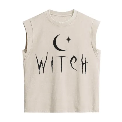 Purplehecate Witchy Moon Vintage Washed Tank
