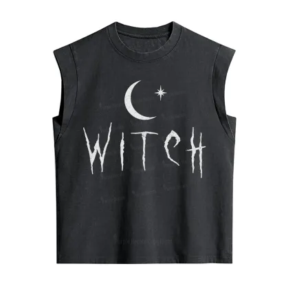 Purplehecate Witchy Moon Vintage Washed Tank
