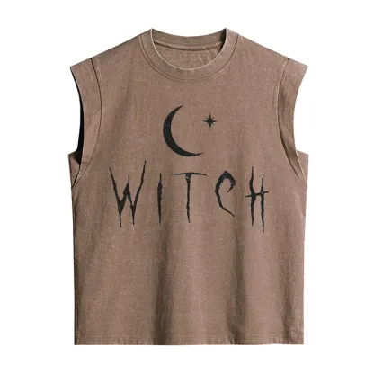 Purplehecate Witchy Moon Vintage Washed Tank