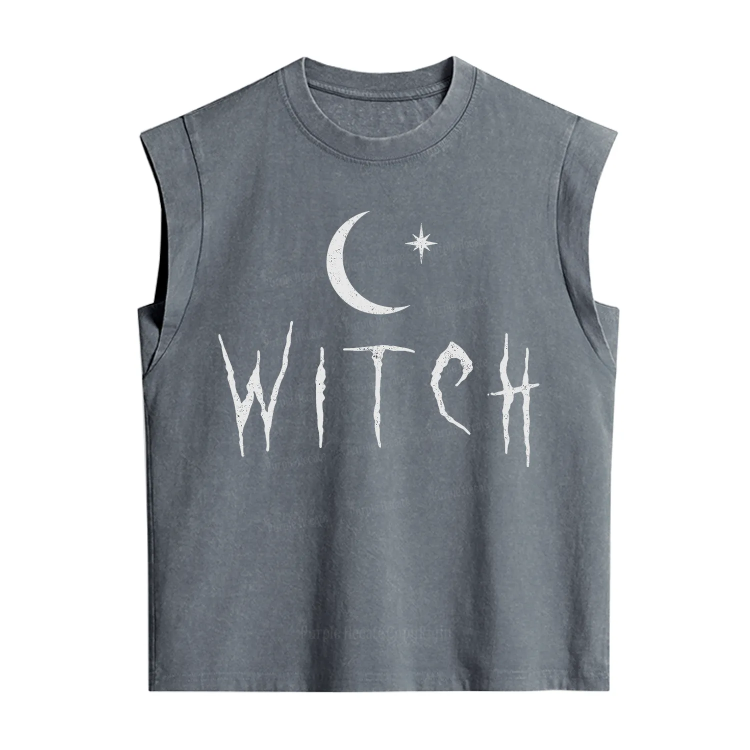 Purplehecate Witchy Moon Vintage Washed Tank