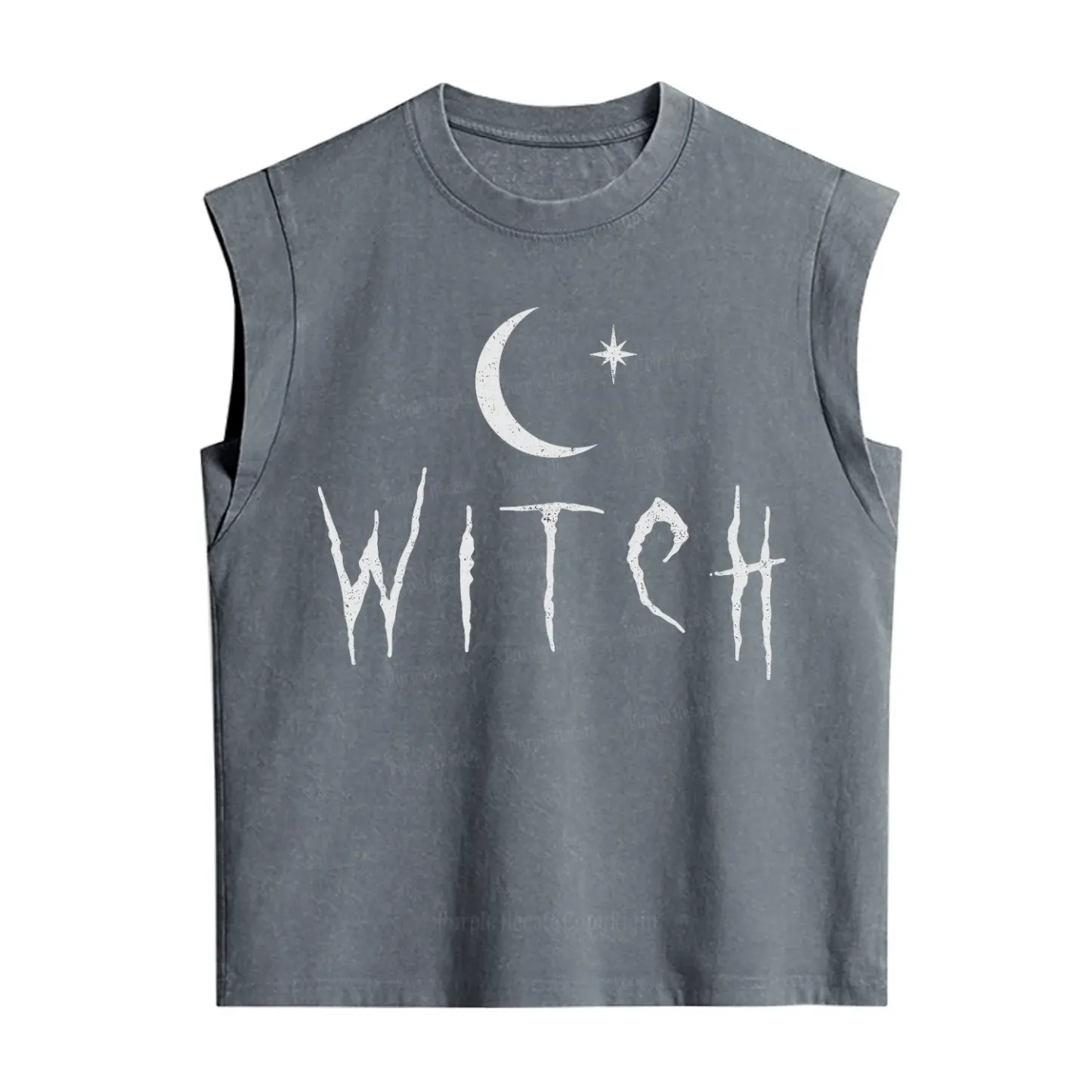 Purplehecate Witchy Moon Vintage Washed Tank