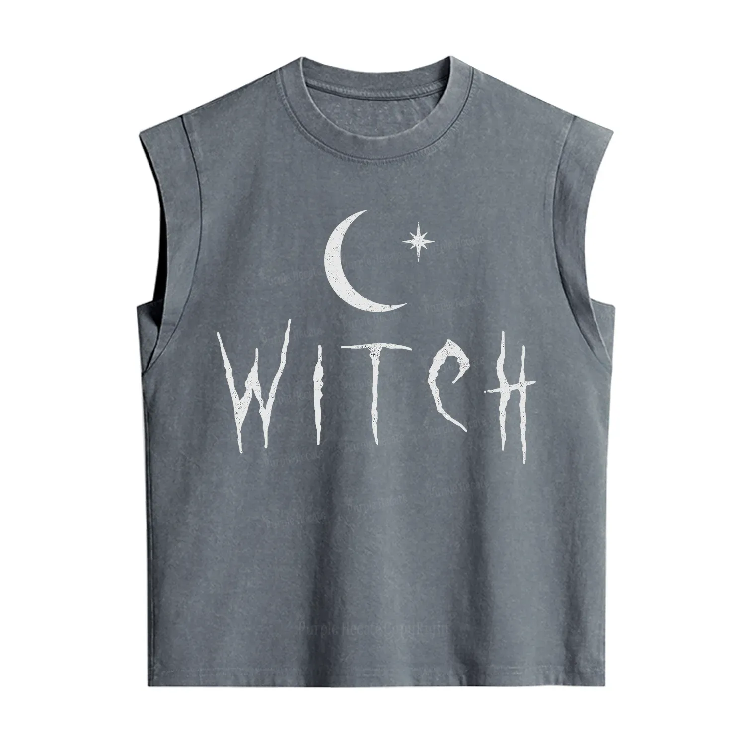 Purplehecate Witchy Moon Vintage Washed Tank