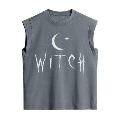 Purplehecate Witchy Moon Vintage Washed Tank