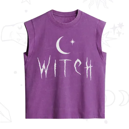 Purplehecate Witchy Moon Vintage Washed Tank