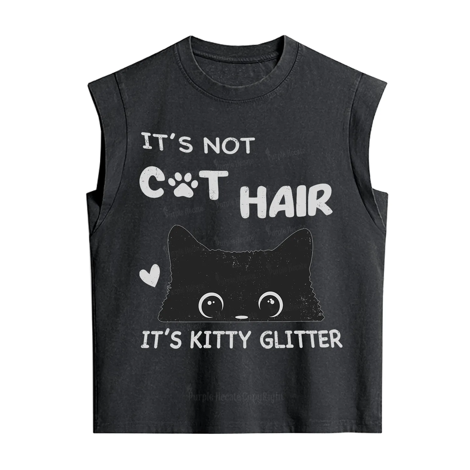 Purplehecate It's Not Cat Hair Vintage Washed Tank