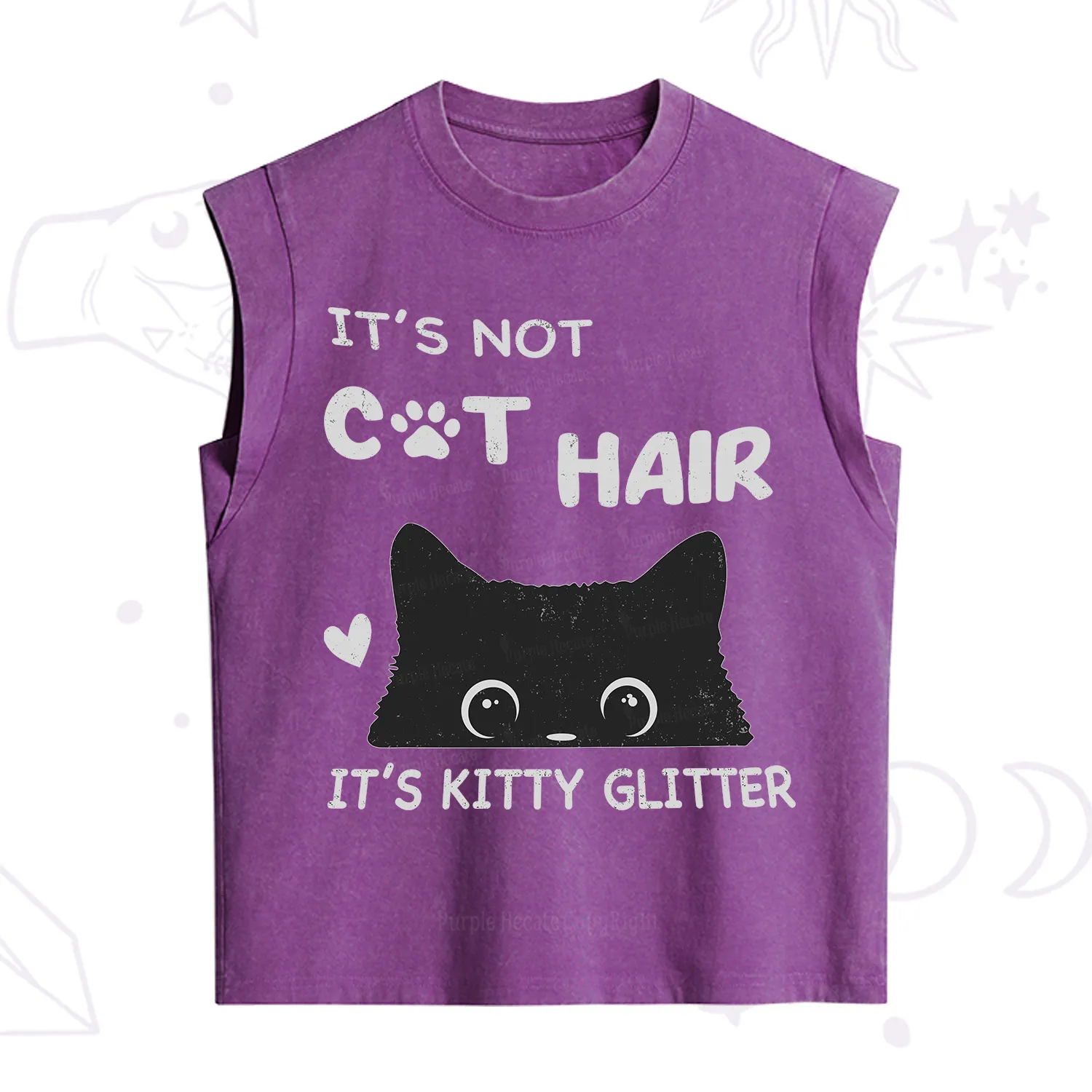 Purplehecate It's Not Cat Hair Vintage Washed Tank