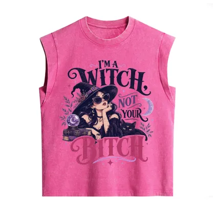 Purplehecate I'm a Witch Not Your Bitch Vintage Washed Tank