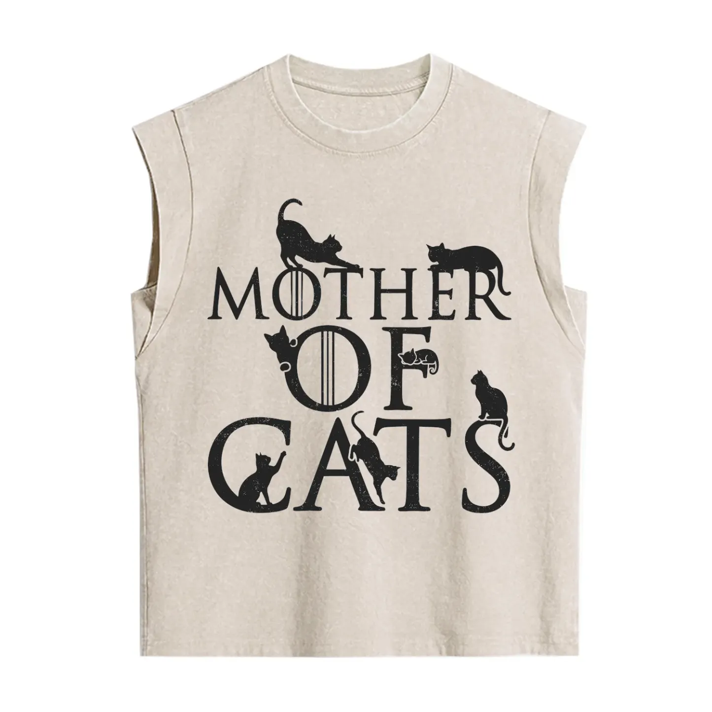 Purplehecate Mother of Cats Vintage Washed Tank