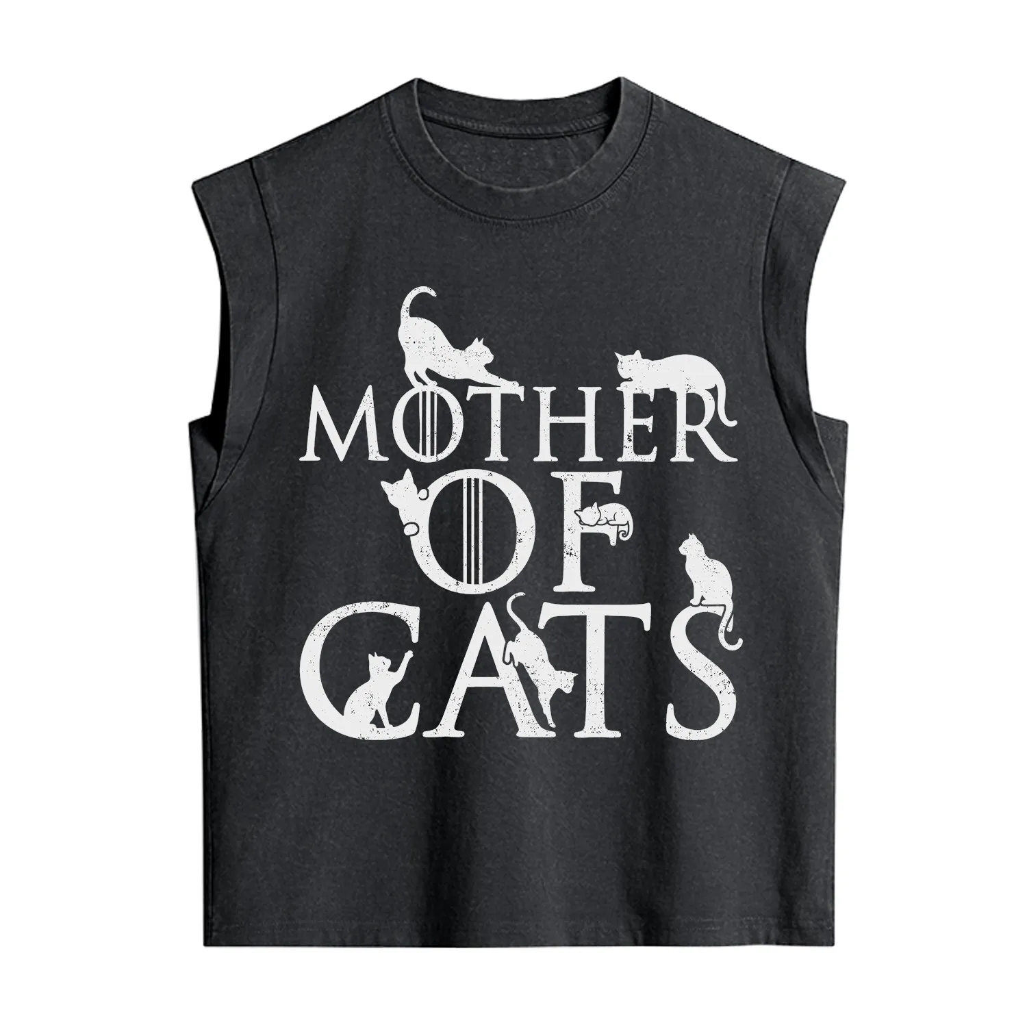 Purplehecate Mother of Cats Vintage Washed Tank