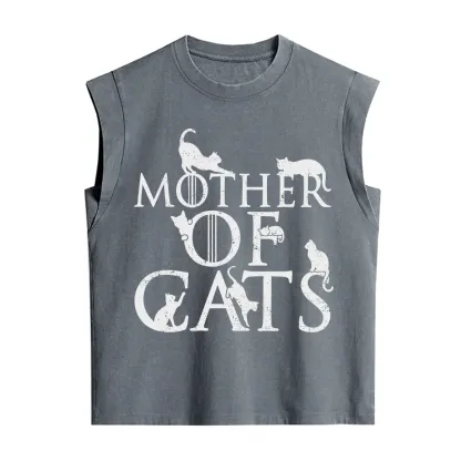 Purplehecate Mother of Cats Vintage Washed Tank