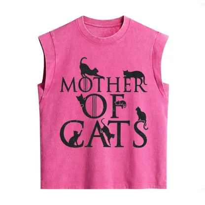 Purplehecate Mother of Cats Vintage Washed Tank