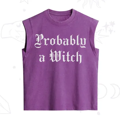Purplehecate Probably A Witch Vintage Washed Tank