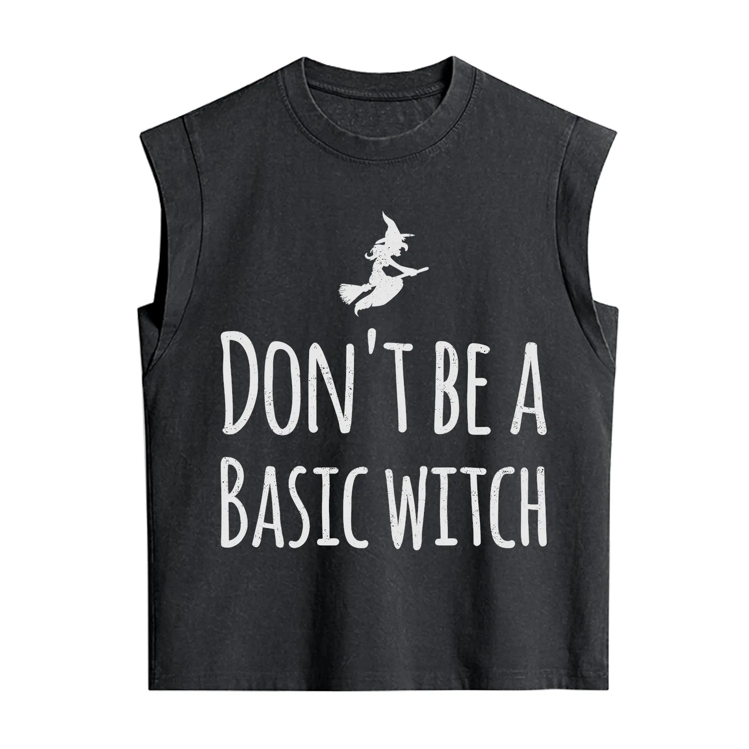 Purplehecate Don't Be A Basic Witch Vintage Washed Tank